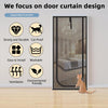 Pet Screen Door Curtain with Double Zipper – Scratch-Resistant Mesh for Interior Doors