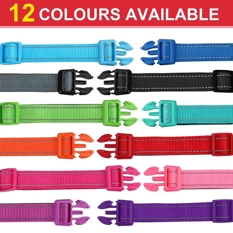 Personalisierte bestickte Nylon-Hundehalsband