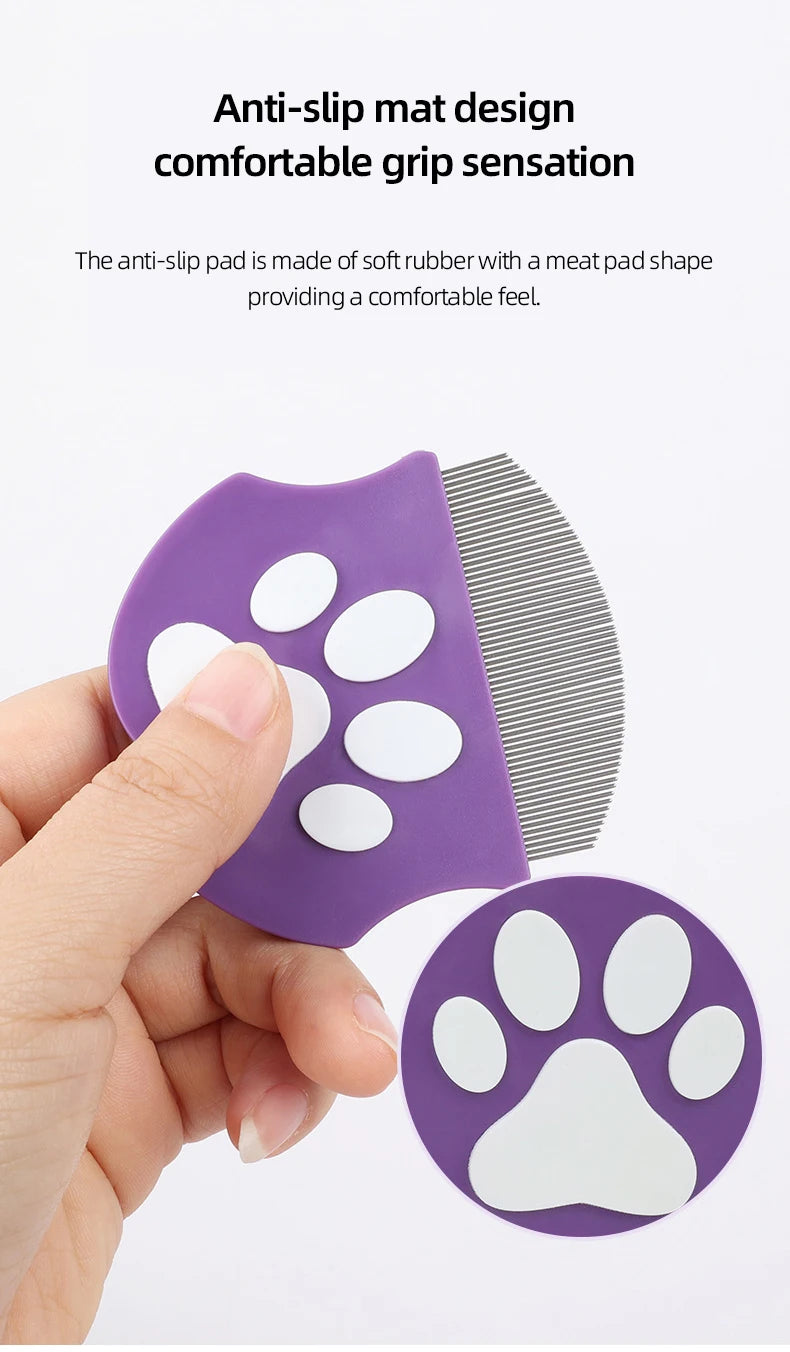 Peigne Courbé pour Toilettage de Chats et Chiens