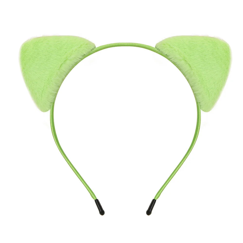 Furry Cat Ears Headband for Cosplay and Parties