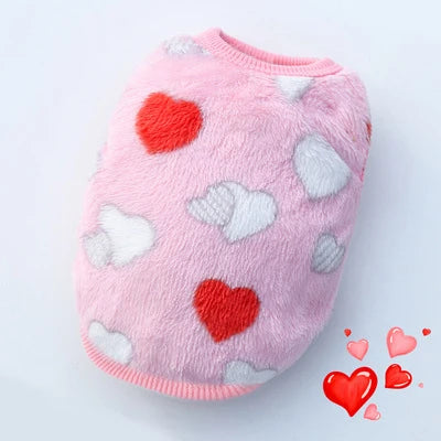 Cozy Flannel Dog Vest for Small Pets