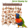 لعبة مضغ خشبية للببغاء للقفص
