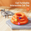 Three Layer Interactive Cat Toy Tower with Colorful Balls