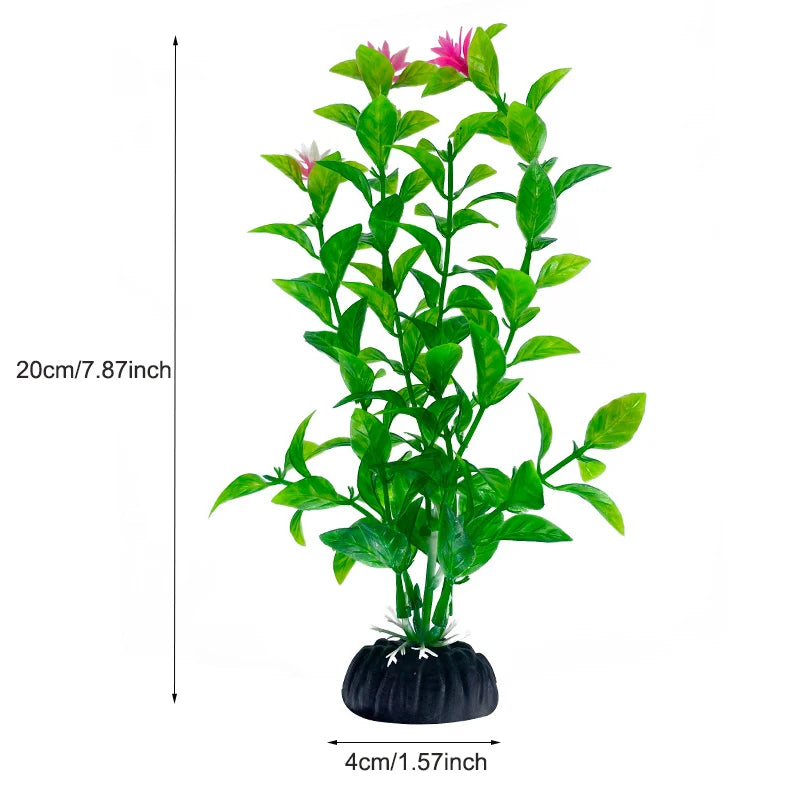 Realistic Artificial Aquarium Plants for Fish Tank Décor
