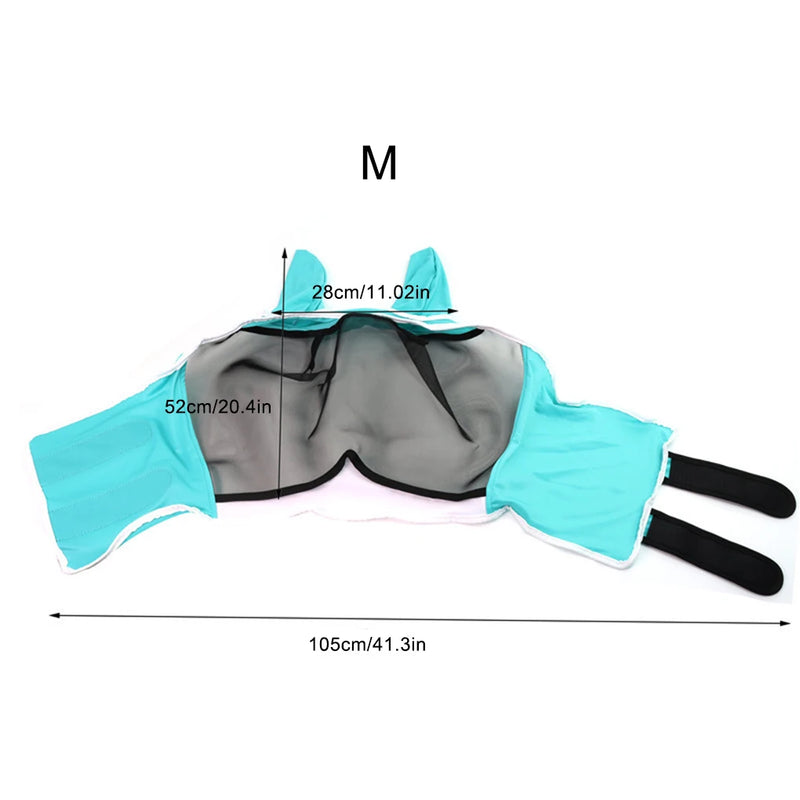 Masque anti-mouches respirant avec protection des oreilles et du nez
