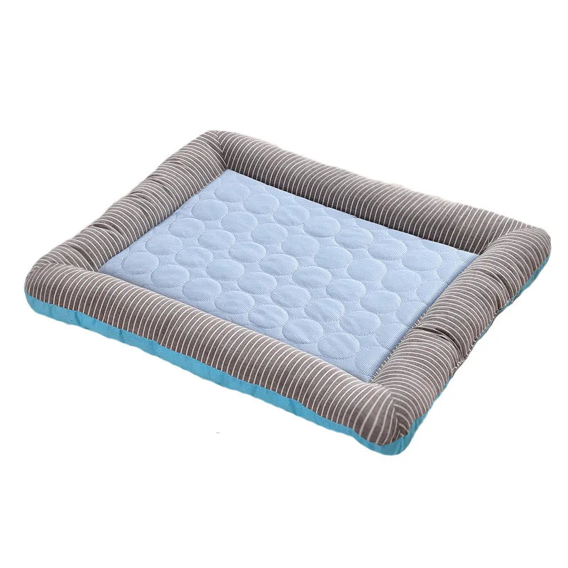 Ice Silk Pet Cooling Mat for Dogs and Cats – Breathable Summer Bed
