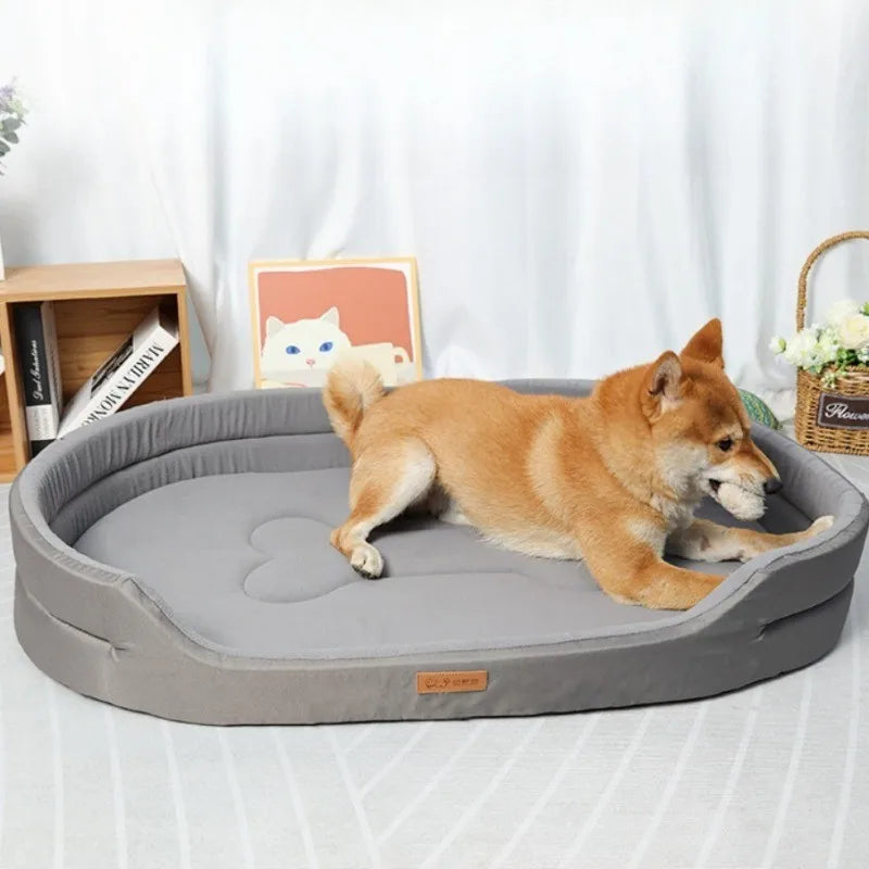 Waterproof Oxford Dog Bed with Removable Washable Cover