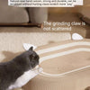 Oval Sisal Cat Scratcher Pad with Comfortable Resting Surface