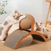 Griffoir en Bois 2-en-1 avec Balle en Sisal