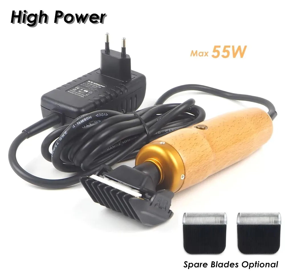 Professional 55W Corded Pet Clipper for Dogs, Cats & Large Animals