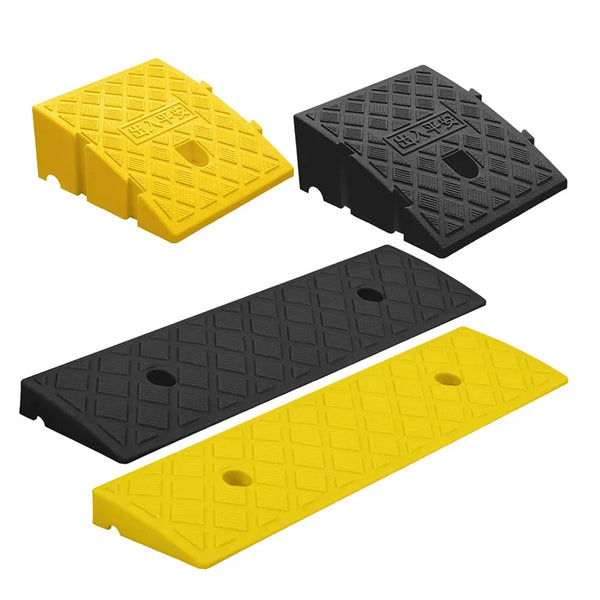Anti-Slip Driveway Curb Ramps for Cars, Trucks, and Trailers