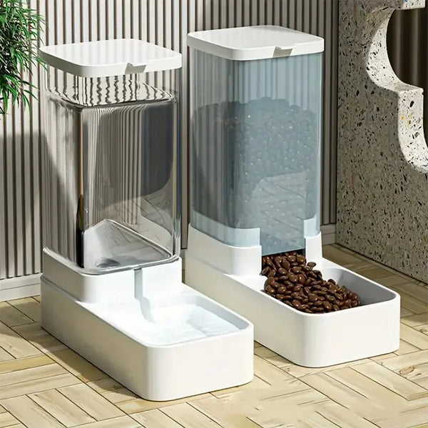 Automatic Dog Feeder and Water Dispenser Set