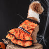 Pumpkin Lace Dog Dress for Small Dogs