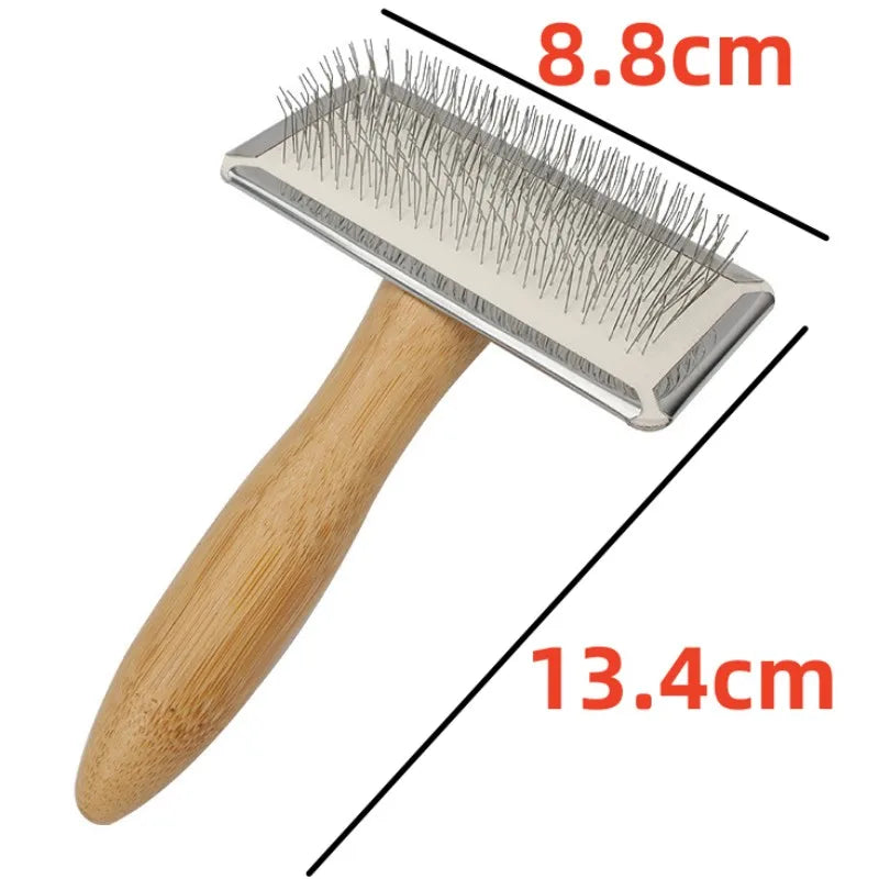 Peine de Madera Maciza para Aseo de Mascotas