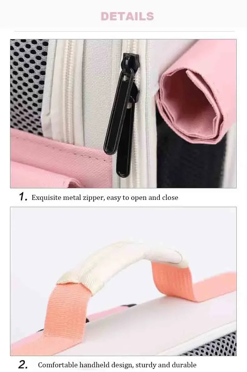 Ventilated Foldable Cat Carrier Backpack for Travel