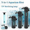 5-in-1 Silent Aquarium Filter with UV Sterilizer