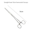 Stainless Steel Locking Hemostatic Forceps with Serrated Jaws