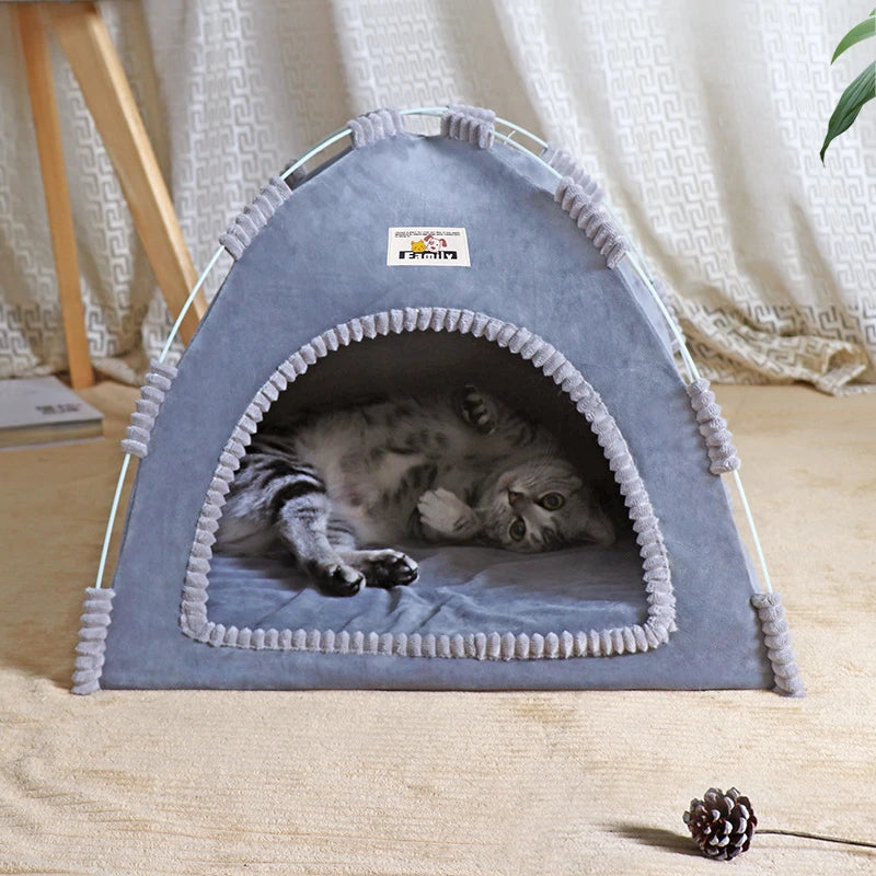 Tente pliante pour animaux avec coussin rafraîchissant