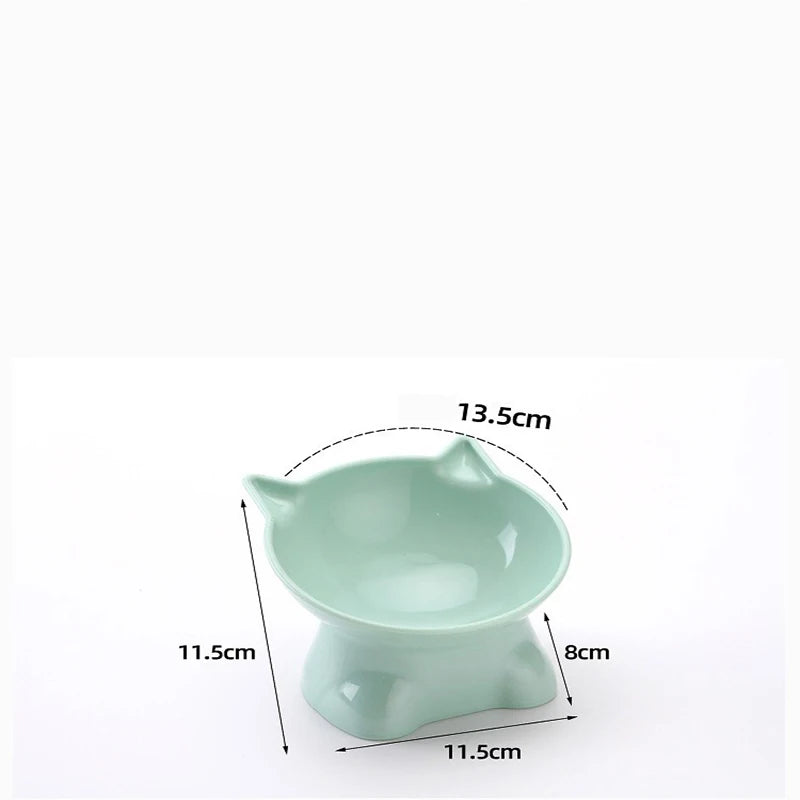 Ergonomischer, schräg gestellter Katzenfressnapf