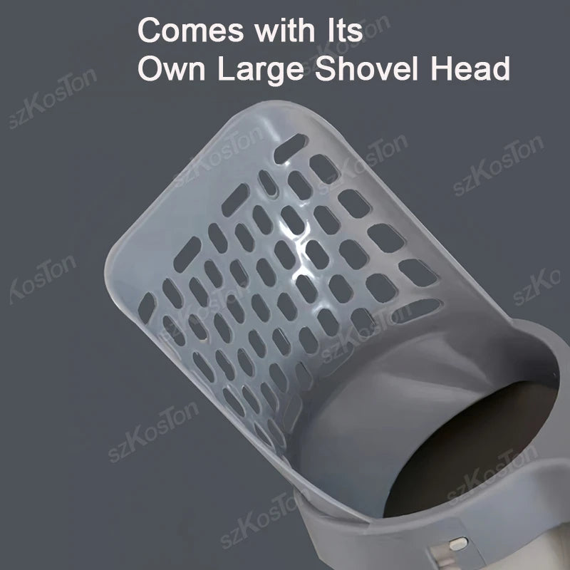 Cat Litter Scoop with Built-in Waste Bag Holder