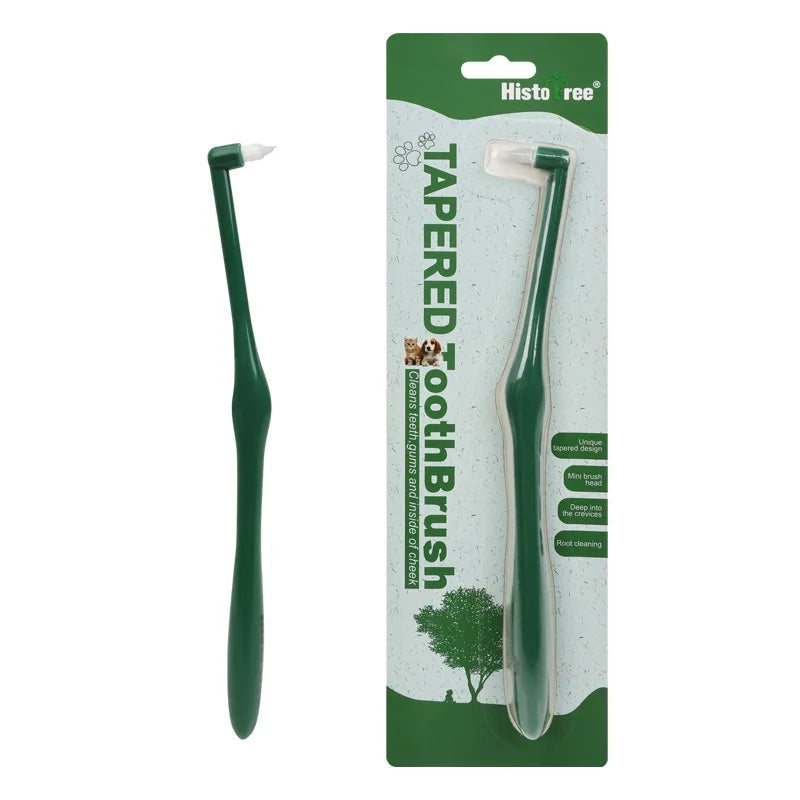Soft Bristle Pet Toothbrush for Small Dogs and Cats