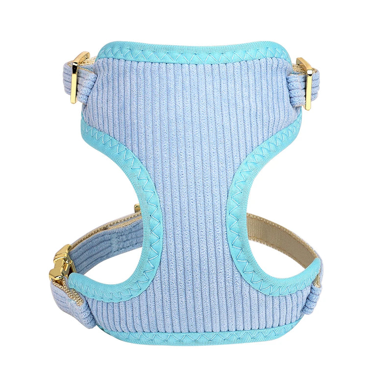 3-Piece Dog Collar Harness Leash Set with Bowknot