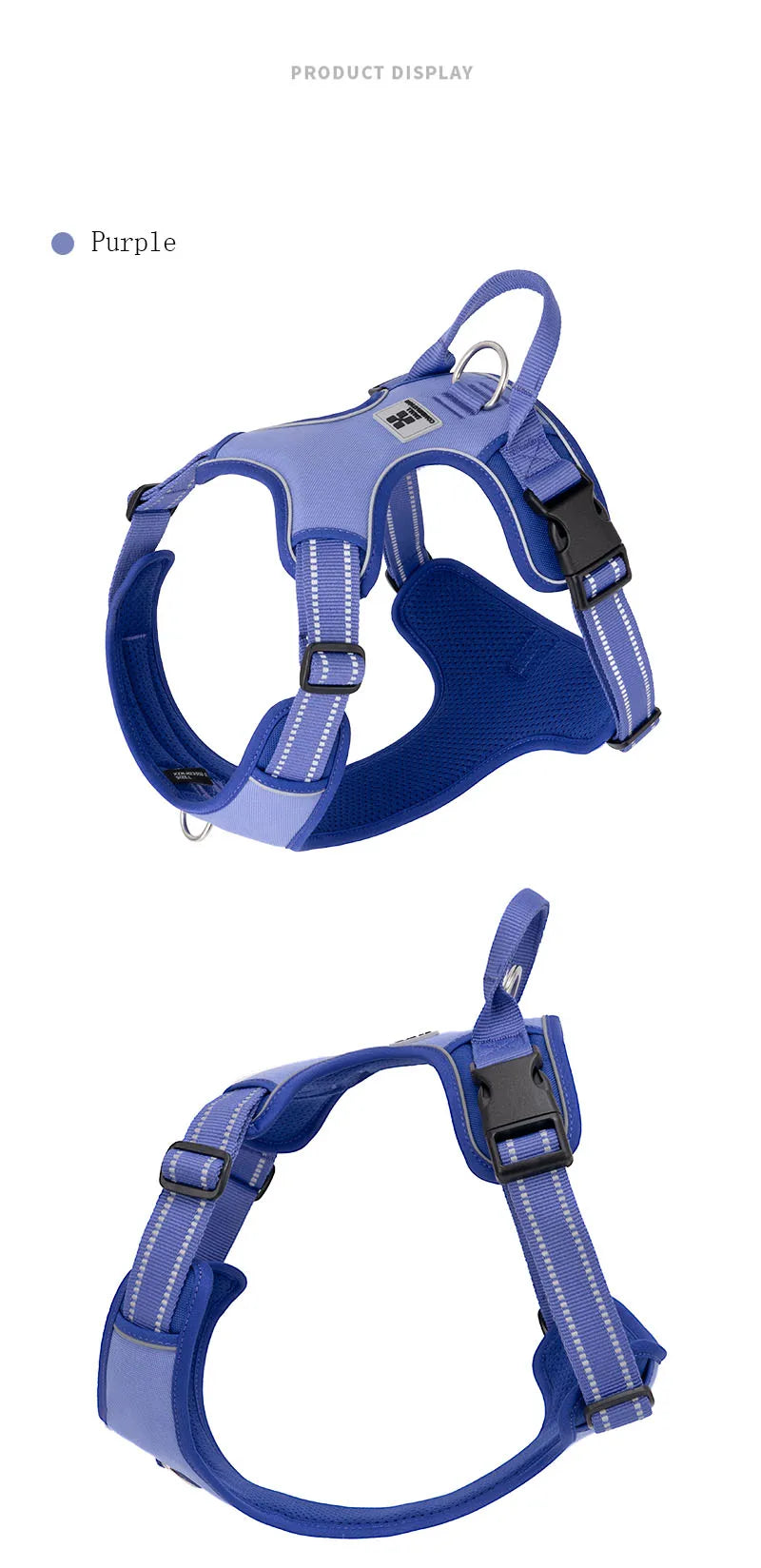 Reflective No-Pull Dog Harness with Quick-Release Buckles