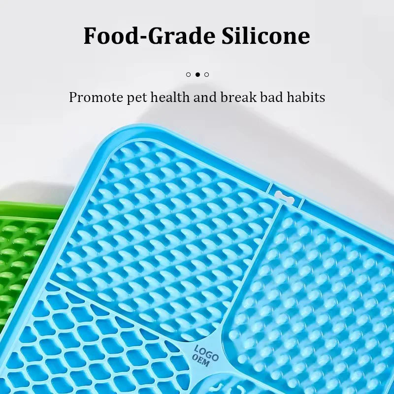 Food-Grade Silicone Pet Lick Mat with Suction Cups