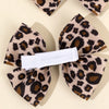 Leopard Bow Hair Clips for Girls - Set of 2
