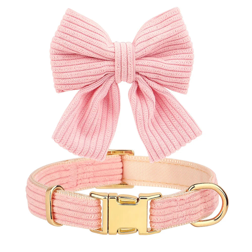 Bowknot Dog Harness, Collar & Leash Set