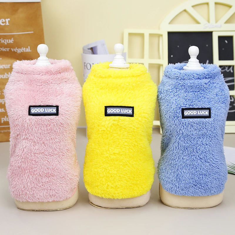 Chaleco de Felpa Coral para Mascotas
