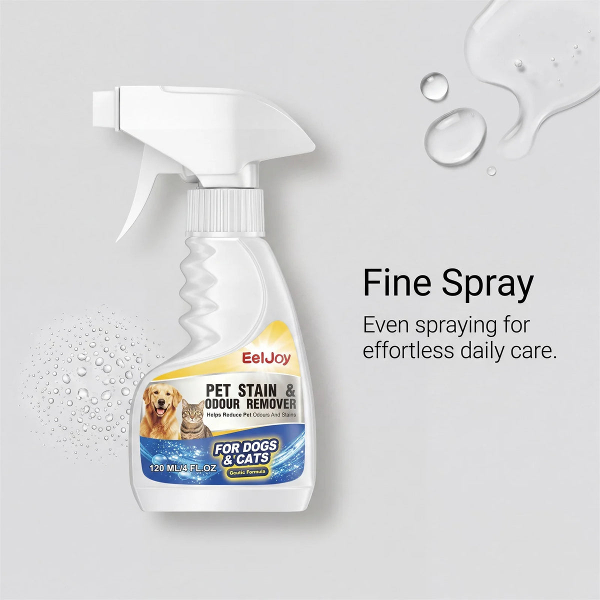 Pet Stain & Odor Eliminator Spray with Fine Mist Nozzle