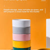 Elevated Ceramic Pet Bowl with Wooden Stand