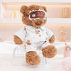 Cozy Pajama Bear Plush with Sleep Mask