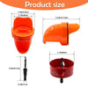 Automatic Gravity Poultry Feeder Kit - Rainproof DIY Port