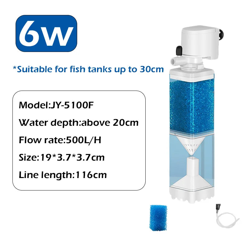 Pompe de filtre submersible pour aquarium