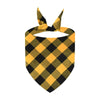Custom Name Plaid Cotton Dog Bandana