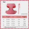 Checkered Nylon Dog Harness for Small Dogs with Leash