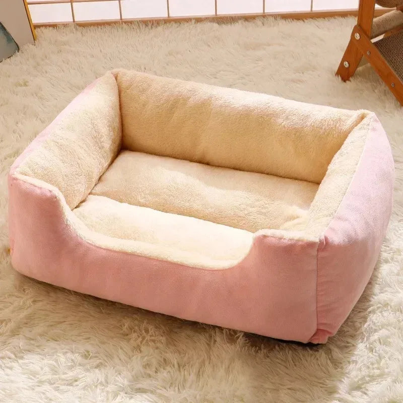 Coussin de lit doux en peluche pour animaux
