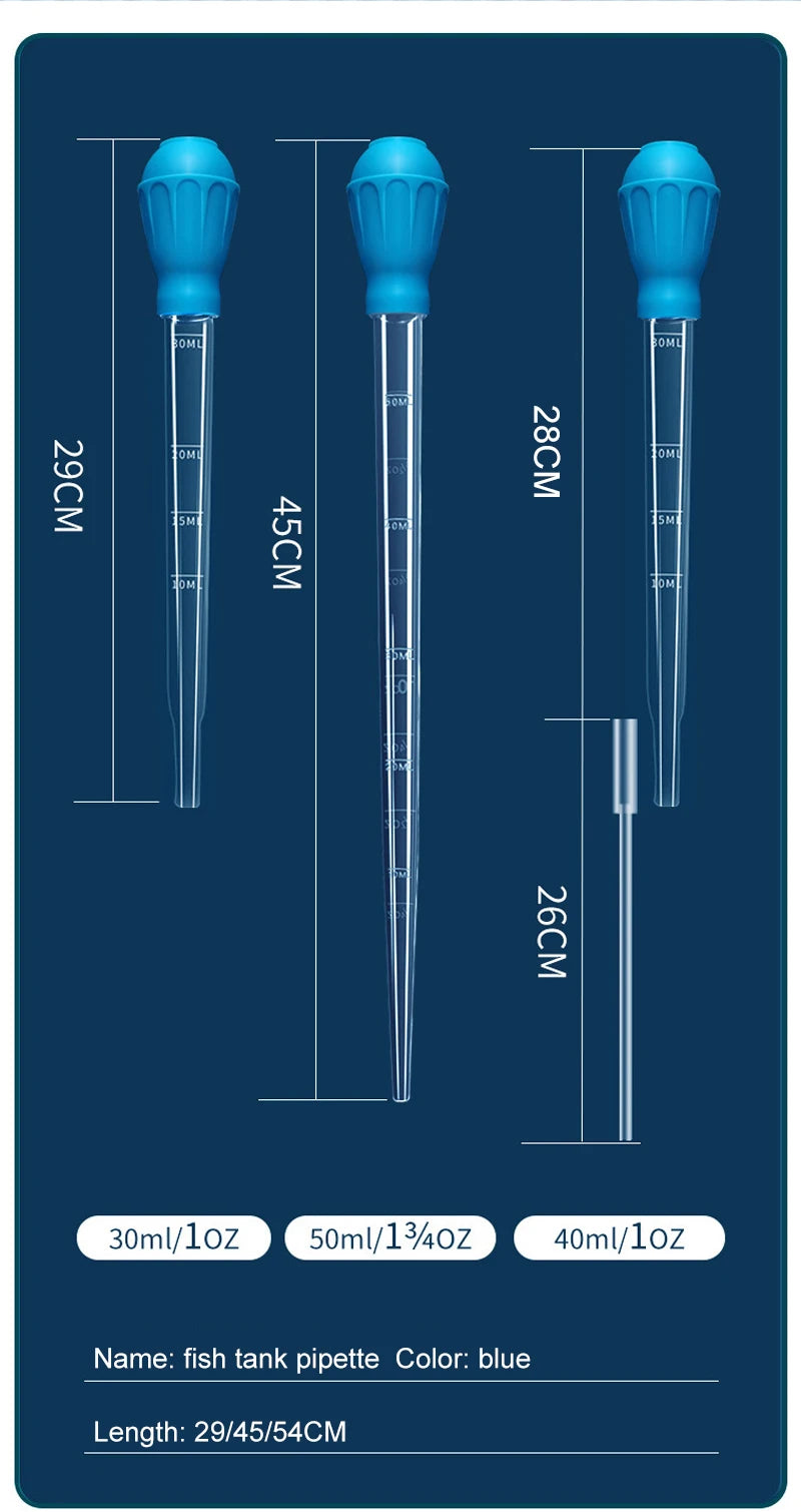 Siphon d'aquarium télescopique