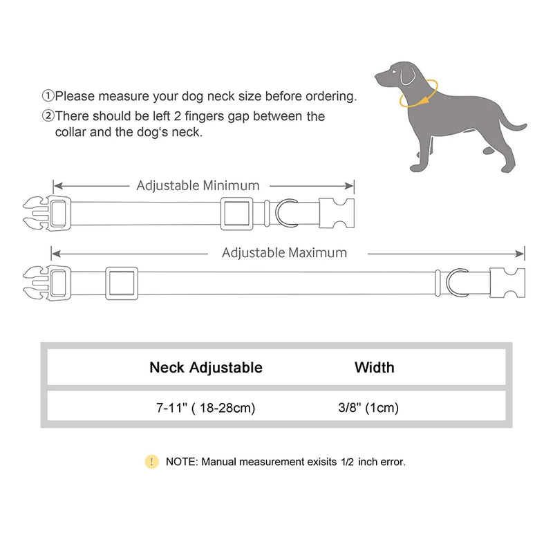 Reflektierendes Nylon-Hundehalsband mit Glocke und Namensschild