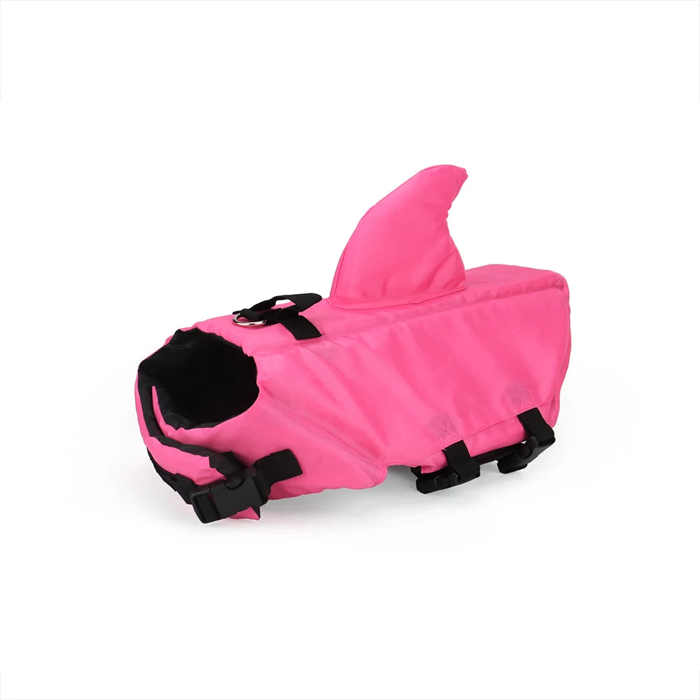Pinkes Hundeleinen-Jackett zum Schwimmen