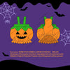 Adjustable Halloween Pumpkin Overall Costume for Small Dogs and Cats