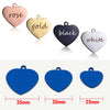Personalized Pet ID Tag for Collar - Engraved Heart Tag