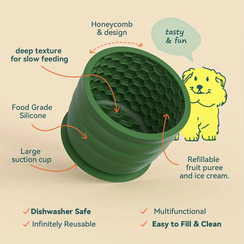 Bol anti-avalage en silicone pour chien