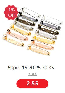 A set of gold and silver plated ball necklaces displayed with a discount offer.