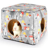 Cozy Fleece Hideout Bed for Small Pets