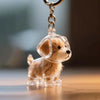 Cartoon Dog Transparent Acrylic Keychain