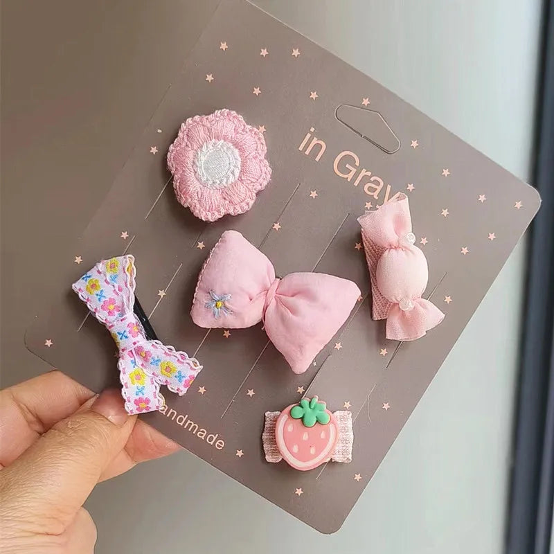 Adorable Clip-On Pet Hair Bows for Dogs and Cats (Set of 5)