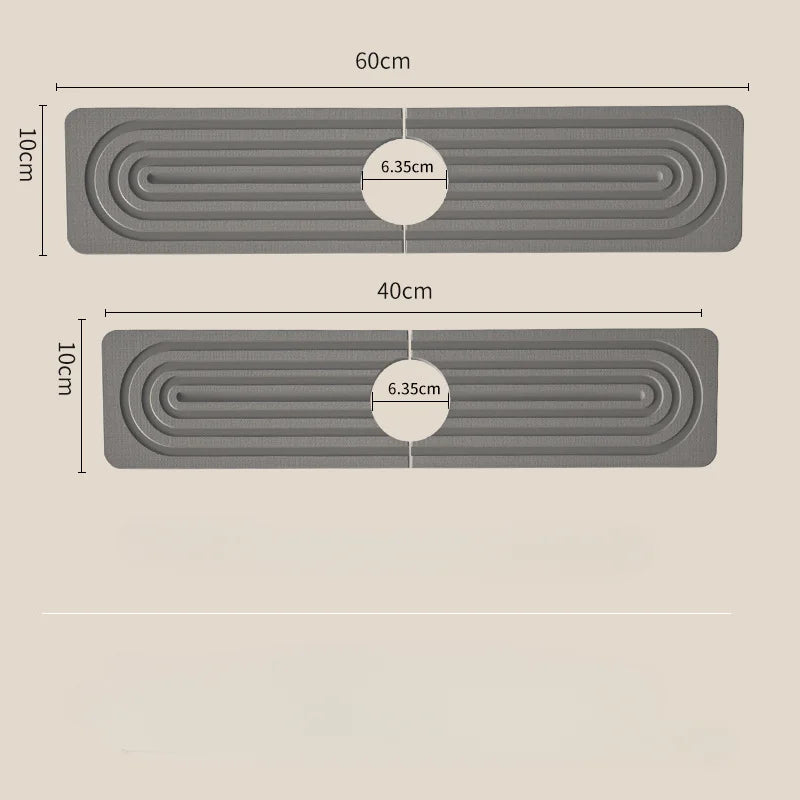Diatom Mud Quick-Dry Absorbent Mat for Kitchen and Bathroom